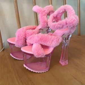 Club Exx 9 Pink Platform Heels Rave